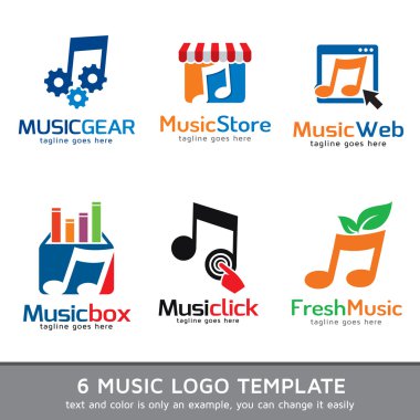 Music Business Logo Template Design Vector