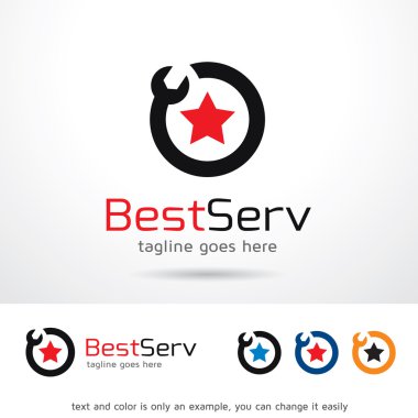 En iyi hizmet Logo şablonu tasarlamak vektör
