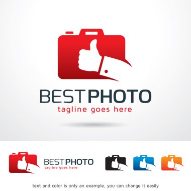 En iyi fotoğraf Logo şablonu tasarlamak vektör