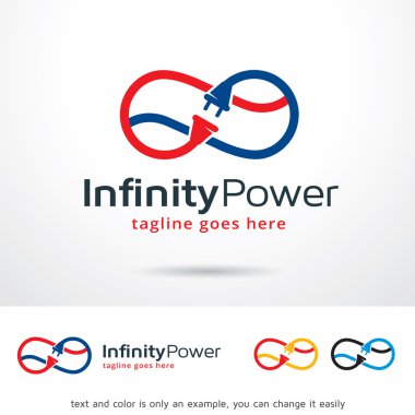 Sonsuz güç Logo şablonu tasarlamak vektör