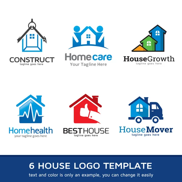 House Logo Template Design Vector — Stock Vector