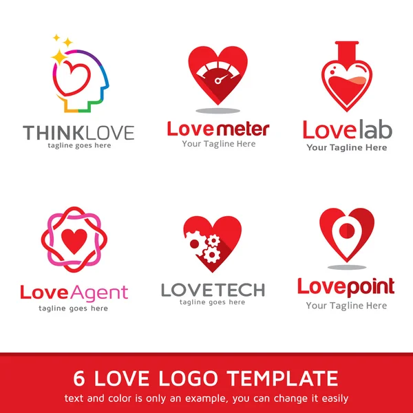 Love Logo Template Design Vector — ストックベクタ