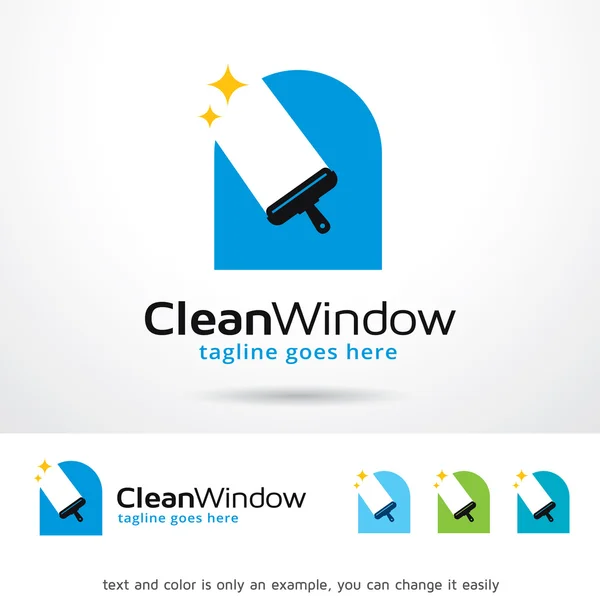 Clean Window Logo Template Design Vector — Stock Vector