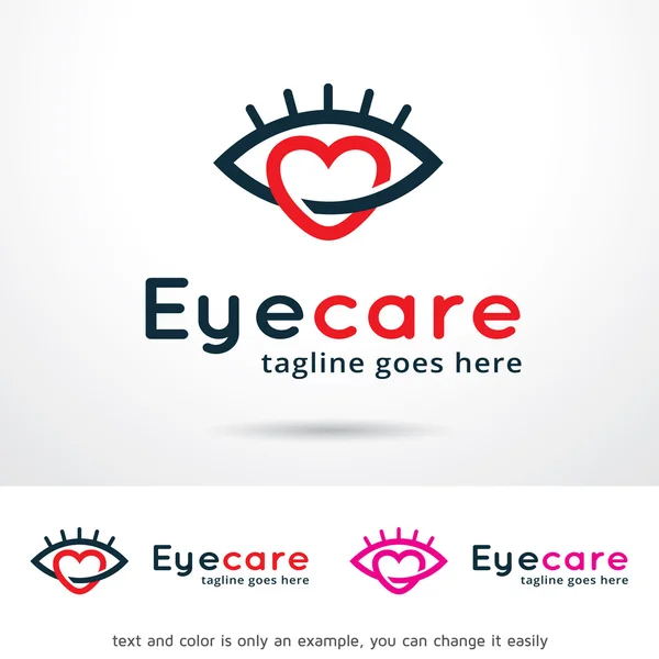 Cuidados com os olhos Logo Template Design vector —  Vetores de Stock