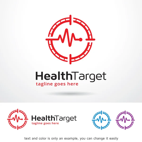 Sağlık hedef Logo şablonu tasarlamak vektör — Stok Vektör