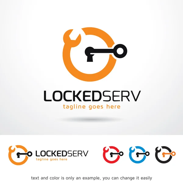 Zablokowane usługi Logo szablon wektor — Wektor stockowy