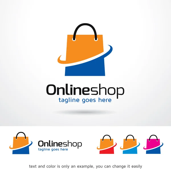 Online-Shop Logo sjabloon ontwerp Vector — Stockvector