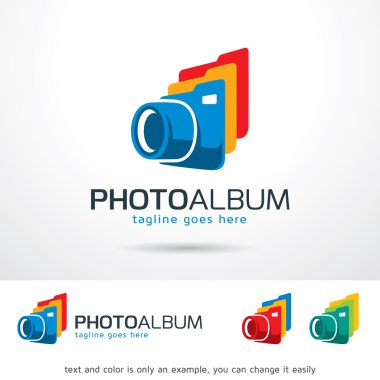 Fotoğraf albümü Logo şablonu tasarlamak vektör