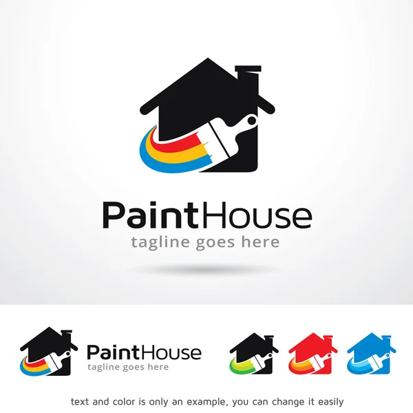 Вектор дизайна логотипа Paint House — стоковый вектор