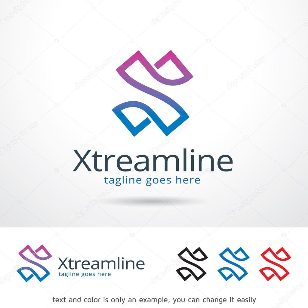 Xtreamline Letter X Logo Template Design Vector