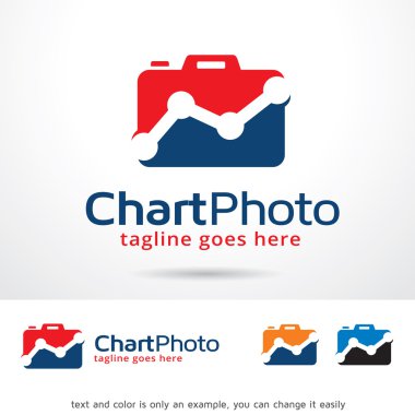 Chart Photo Logo Template Design Vector