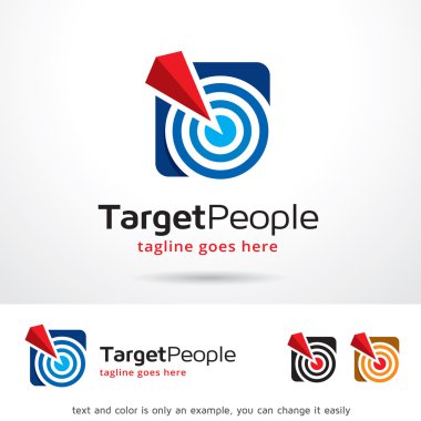 Hedef insanlar Logo şablonu tasarlamak vektör