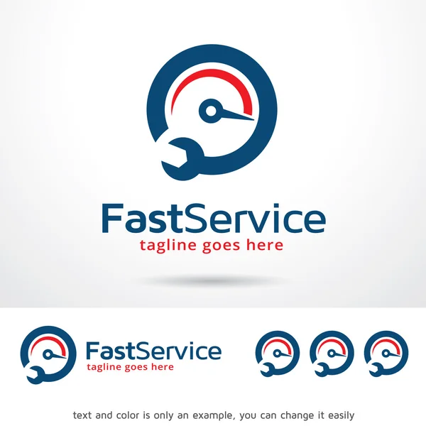 Fast Service Logo Template Design Vector — ストックベクタ