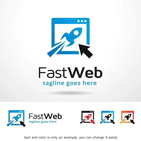 快速网站 Logo 模板设计矢量 — 图库矢量图片