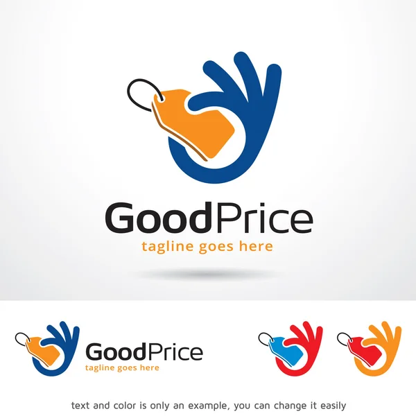 Good Price Logo Template Design Vector — Stok Vektör