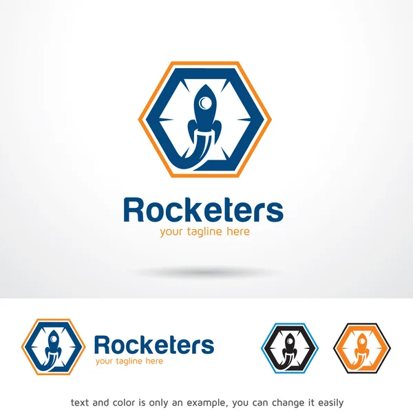 Rocketers logotipo modelo projeto Vector — Vetor de Stock