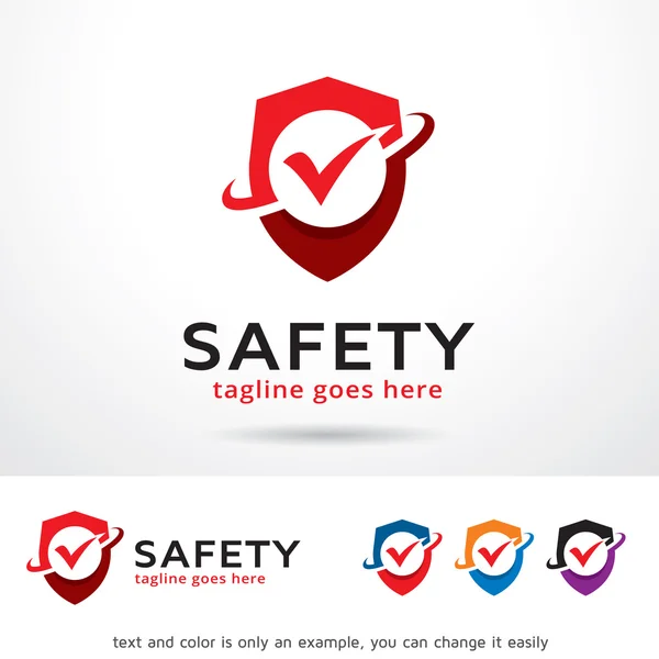 Modèle de logo de sécurité vecteur de conception — Image vectorielle