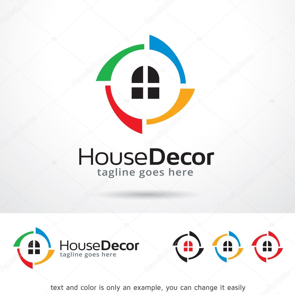 House Decor Logo Template Design Vector Stock Vector by ...