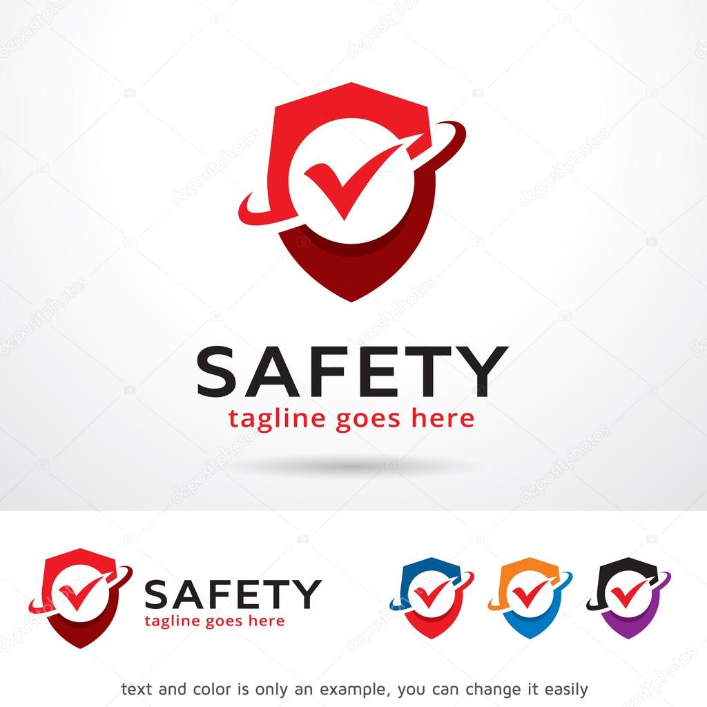 Safety Logo Template Design Vector