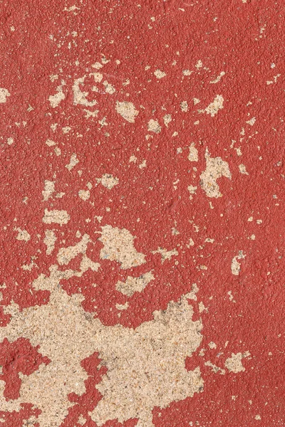 Rosso cracking verniciato vecchio cemento texture . — Foto Stock