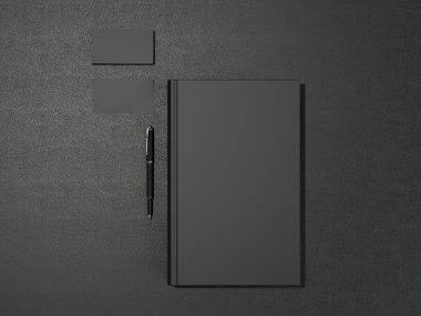 Kara kitap ve kartvizit 