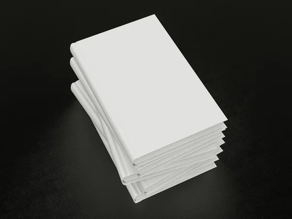 Stack of white books — Stock Photo, Image