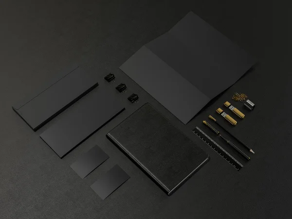 Black Branding MockUp Alta risoluzione — Foto Stock