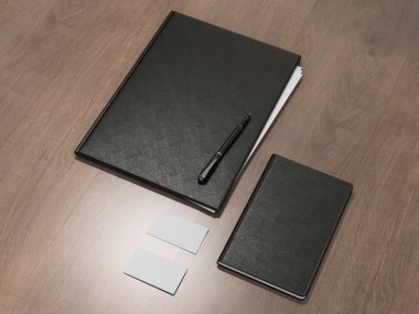 Ahşap doku kağıtlara için klasör