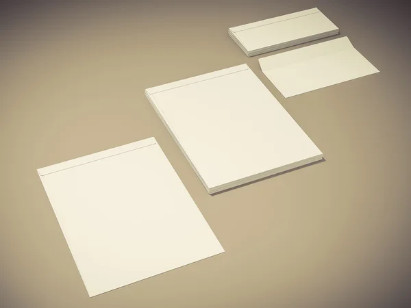 Papel de escritório de design de modelo de identidade corporativa — Fotografia de Stock