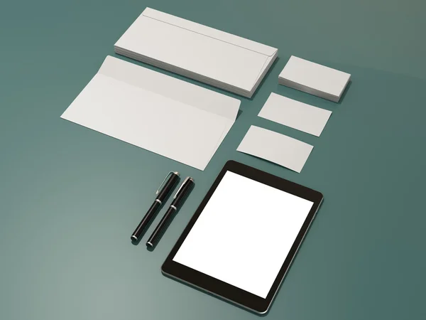 Corporate identity template design stationery — Stock Photo, Image