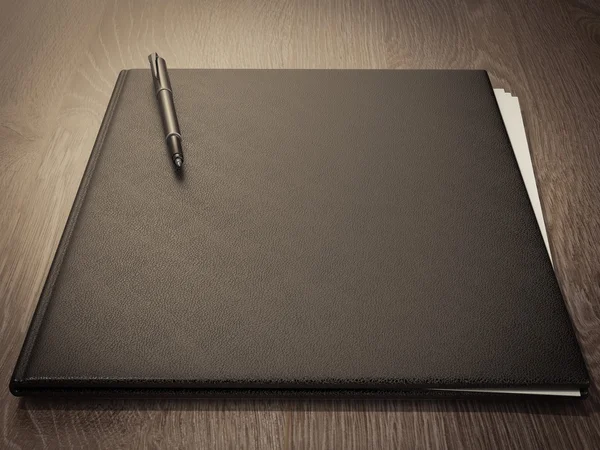 Ahşap doku kağıtlara için klasör