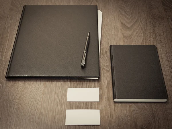 Ahşap doku kağıtlara için klasör