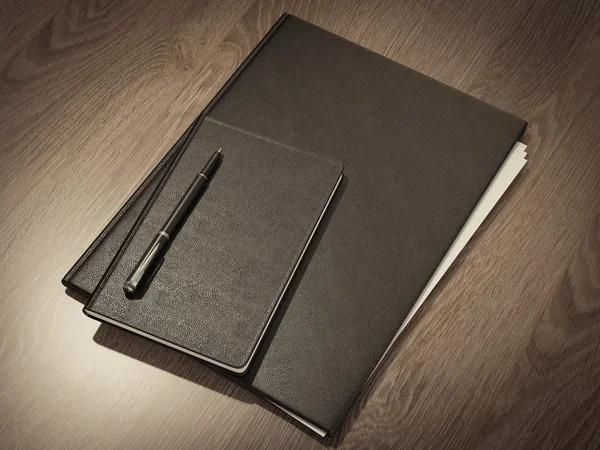 Ahşap doku kağıtlara için klasör