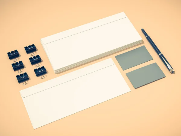 Corporate identity template design stationery — Stock Photo, Image