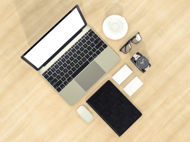 Kurumsal kimlik şablon tasarım Kırtasiye