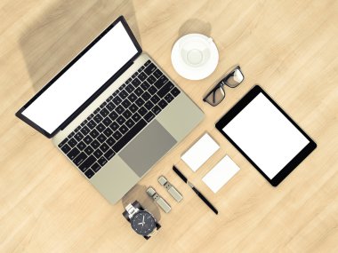 Kurumsal kimlik şablon tasarım Kırtasiye