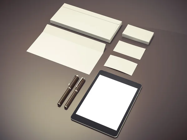 Corporate identity template design stationery — Stock Photo, Image