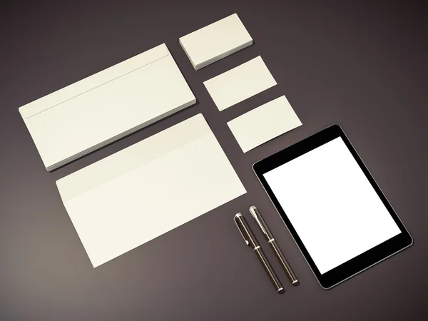 Corporate identity template design stationery — Stock Photo, Image