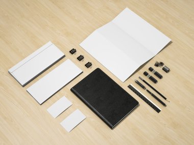 Ahşap arka plan üzerinde örnekler kümesini