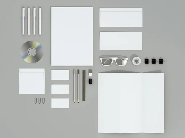 Corporate identity template — Stock Photo, Image