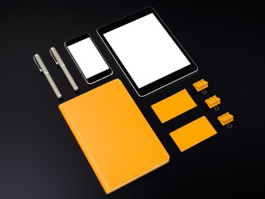 Kurumsal kimlik şablon tasarım Kırtasiye