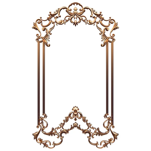 Altın deseni kümesi. Beyaz arka plan üzerinde izole