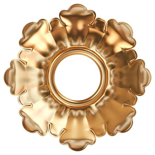Conjunto de padrão dourado. Isolado sobre fundo branco — Fotografia de Stock
