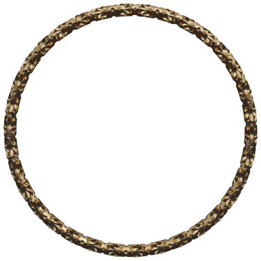 Altın çerçeve kümesi. Beyaz arka plan üzerinde izole