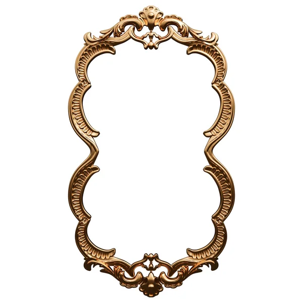 Set of gold ornament. Isolated over white background — Stock Photo, Image