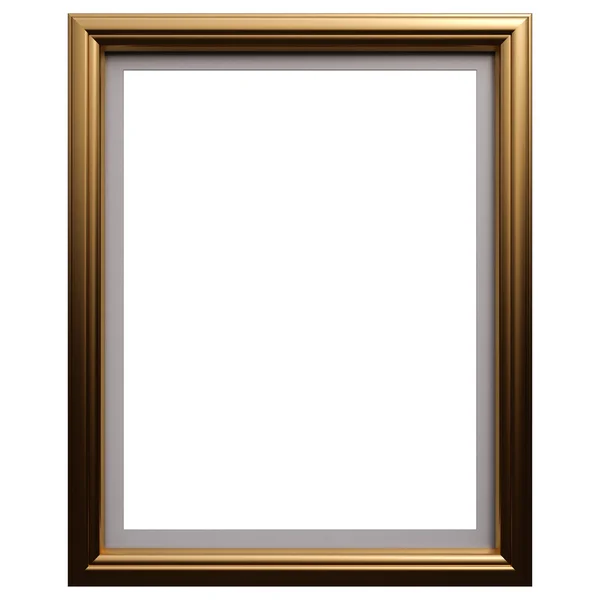 Conjunto de marco de oro. Aislado sobre fondo blanco — Foto de Stock