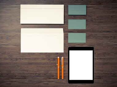 Kurumsal kimlik şablon tasarım Kırtasiye