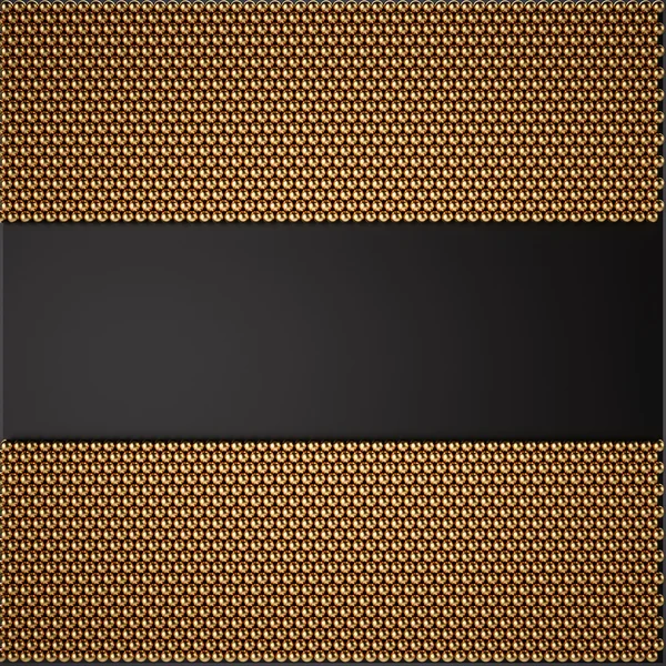 Złote kulki 3d streszczenie — Zdjęcie stockowe