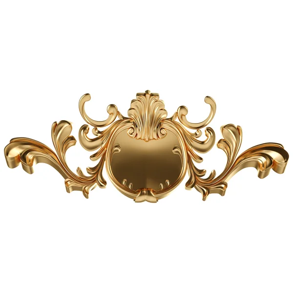 Conjunto de ornamento de ouro. Isolado sobre fundo branco — Fotografia de Stock