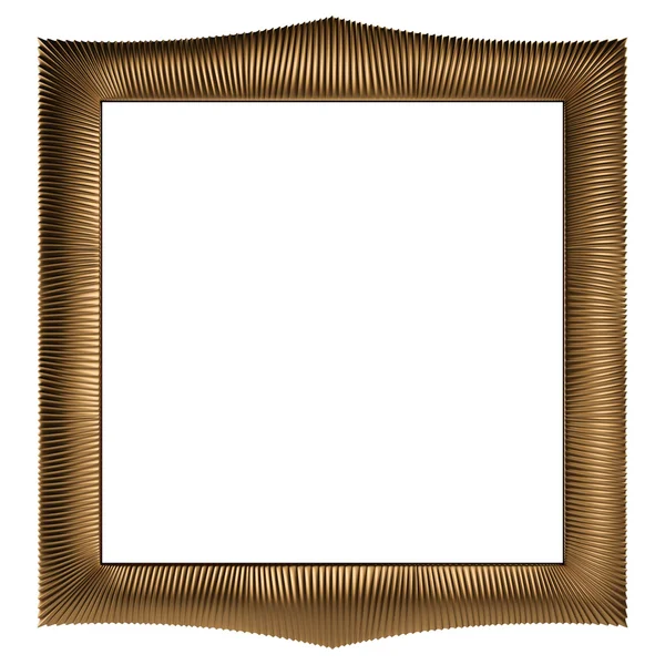 Conjunto de marco de oro. Aislado sobre fondo blanco — Foto de Stock